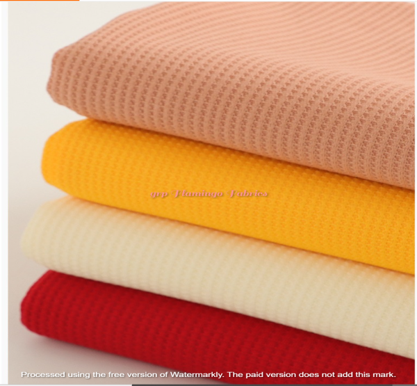 100% Polyester Waffle Fabrics